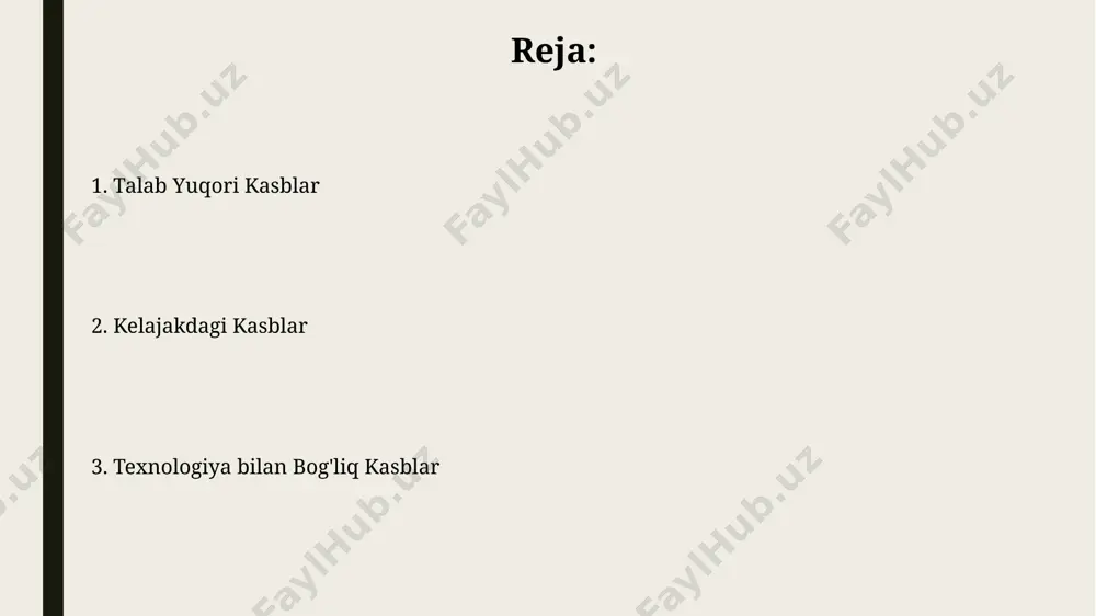 i. katta ma'lumotlar tahlilchilari katta ma'lumotlar tahlilchilari 2025-yilga kelib dunyo bo'ylab 11,5 million ish o'rnini egallaydi, bu esa aqsh va hindiston kabi mamlakatlarda yuqori talabni keltirib chiqaradi. ushbu sohada mutaxassislar python, r va sql kabi dasturlash tillarini bilishi, shuningdek, statistik tahlil va mashinani o'rgatish algoritmlarini tushunishi kerak. robot texnologiyalari muhandislari ushbu sohada mutaxassislar yillik 100.000 aqsh dollaridan yuqori maosh olish imkoniyatiga ega boʻlib, yaponiya va germaniya kabi mamlakatlarda robotlarni loyihalash va ishlab chiqarishda muhim rol oʻynaydi. robot texnologiyalari muhandislari sun'iy intellekt (ai), mashinani o'rganish (ml) va chuqur o'rganish (dl) kabi sohalarda 3-5 yillik tajriba orttirgan bo'lishi kerak. inson-kompyuter o'zaro ta'siri dizaynerlari inson-kompyuter o'zaro ta'siri dizaynerlari 2030-yilga kelib global miqyosda 100,000 dan ortiq ish o'rinlarini yaratishini taxmin qilinmoqda, bu esa aqsh va yevropa kabi rivojlangan mamlakatlarda yuqori talabni ko'rsatadi. inson-kompyuter o'zaro ta'siri dizayni bo'yicha 5 yillik tajribaga ega mutaxassislar, masalan, singapurdagi yirik texnologiya kompaniyalarida yillik 150,000 aqsh dollaridan yuqori maosh takliflarini …