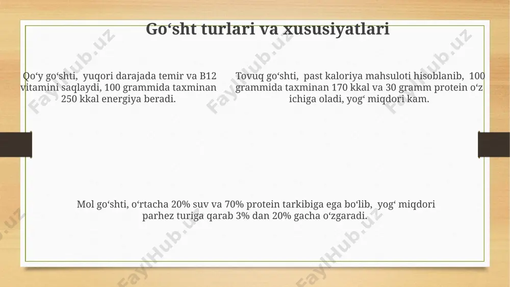 go'sht va go'sht mahsulotlari - Page 5