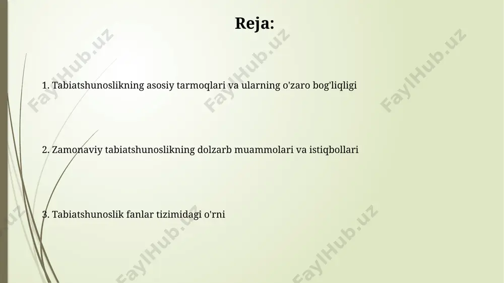 olib keldi, bu esa jahon miqyosida yangi bilimlarni yaratishga hissa qoʻshdi. ta'lim va tarbiyada tabiatshunoslik tabiatshunoslik, 5-11 yoshdagi o'quvchilar uchun umumta'lim maktablarida o'qitilishi, samarqand viloyati misolida ko'rsatilganidek, ekologik madaniyatni shakllantirishda muhim rol o'ynaydi. taxminan 300 dan ortiq o'simlik va hayvon turlarini o'rganish, toshkent shahridagi tabiatshunoslik muzeylarida olib borilgan tadqiqotlar natijalariga ko'ra, maktab dasturiga qo'shimcha materiallar kiritish imkoniyatini beradi. tabiiy resurslarni boshqarish qoraqalpog'iston respublikasida 10 million gektardan ortiq yer maydonini egallagan aral dengizi ekologik ofati natijasida 300 dan ortiq qishloq xo'jalik ekinlari turlari yo'q bo'lib ketgan, bu esa tabiiy resurslarni boshqarishdagi muammolarni ko'rsatadi. tabiiy resurslarni boshqarishda 2023-yil holatiga ko'ra o'zbekistonning suv resurslari balansining 70% dan ortig'i qishloq xo'jaligiga sarflanmoqda, bu esa samaradorlikni oshirish bo'yicha qo'shimcha tadqiqotlarni talab qiladi. tabiatshunoslikning boshqa fanlar bilan bog'liqligi ekologiya, tabiatshunoslikning muhim tarkibiy qismi sifatida, 20-asrning ikkinchi yarmidan boshlab jadal rivojlandi va iqlim o'zgarishi kabi global muammolarni hal qilishda, masalan, 30 dan ortiq mamlakatning mutaxassislari bilan hamkorlikda, …