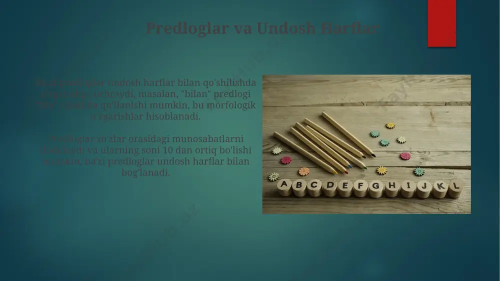 ari istisnolarga ega. masalan, ba’zi sifatlarga -roq qo‘shimchasi qo‘shilganda, unlilarning o‘zgarishi kuzatiladi. undoshlarni birləşməsi undoshlarni birlashmasi, ikki undosh tovushning bir-biriga yaqinlashishi natijasida yuz beradigan fonetik hodisa bo'lib, 20 dan ortiq bunday birlashmalar o'zbek tilida mavjud. undoshlar birlashmasining turlari, masalan, [pt], [kt], [kv] kabi, so'zlarning talaffuziga ta'sir qiladi va ba'zi hollarda, 3 ta undoshning birlashishi ham kuzatilishi mumkin. so‘zlarning birləşməsi so'zlarning birlashishi natijasida paydo bo'lgan so'z birikmalarida, asosiy va bog'lanuvchi elementlar o'rtasidagi munosabatlar 4 ta asosiy tipga bo'linadi: boshqaruv, kelishik, aniqlovchi va izohlovchi munosabatlar. so'zlarning birlashishi jarayonida, qo'shimchalar bilan bog'lanishda, 3 ta asosiy toifaga bo'linadi: otlar, sifatlar va fe'llar. ularning har biri o'ziga xos qo'shimchalarni qabul qiladi. sonlarning imlosi qoʻshma soʻzlarning yozilishida, masalan, sifatdosh qoʻshimchalari bilan hosil qilingan soʻzlarning birlashtirish uslublari 2 xil boʻlishi mumkin: birlashtirilgan va ajratib yozilgan holda. raqamlarning yozilishida, agar raqam soʻz bilan ifodalansa, uning imlosi odatdagi soʻzlarga mos keladi, ammo raqamlar bilan ifodalansa, ularning alohida qoidalari mavjud. …