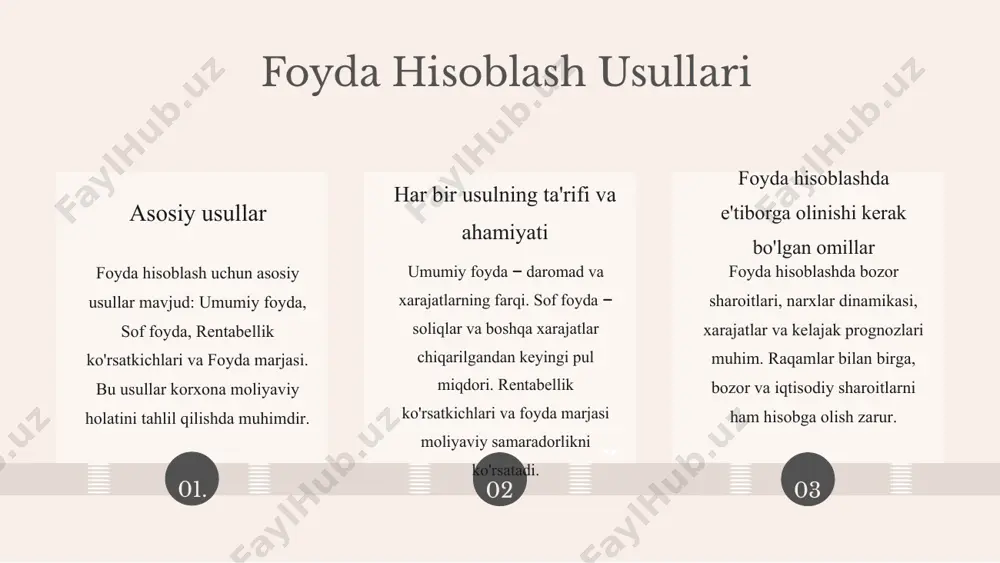 korxona xarajatlari va foydasi - Page 5