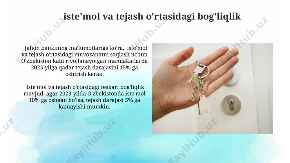isteʼmol, jamgʻarish va investitsiya - Page 5