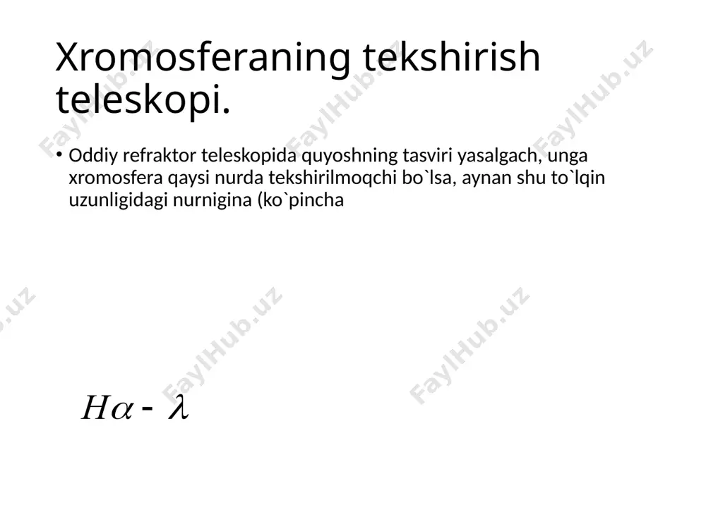 quyosh xromosferasini o`rganish - Page 3