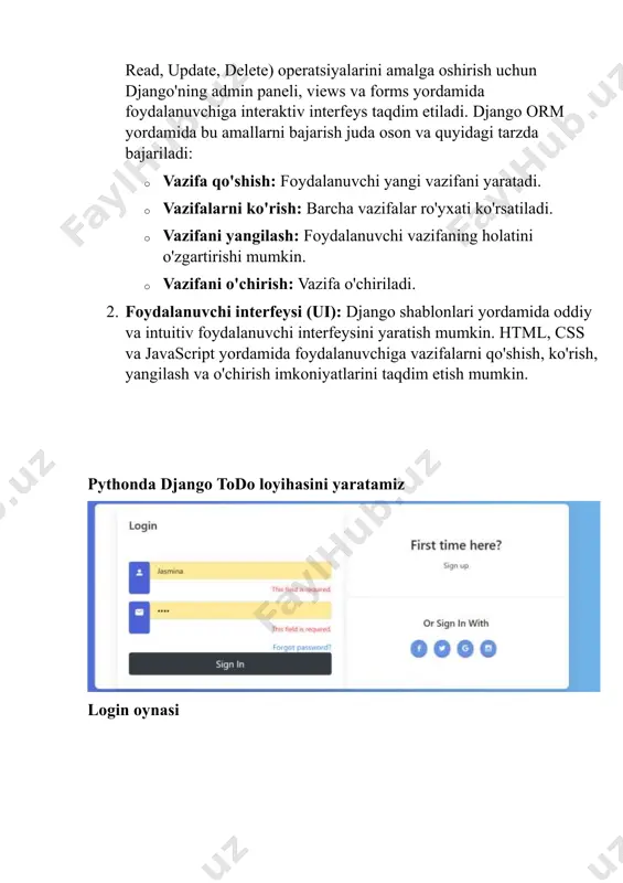 dasturlash tillari va ma'lumotlar bazasi yordamida oddiy interfeys yaratish - Page 3