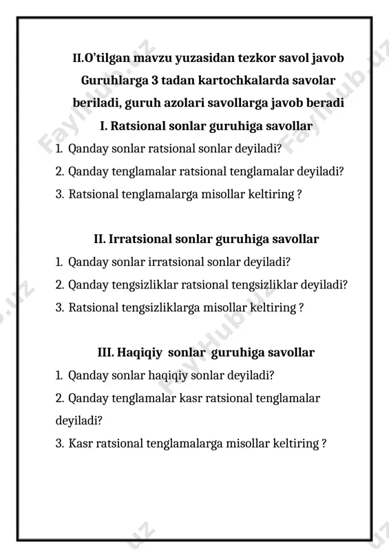 irratsional tenglamalar dars ishlanmasi - Page 4