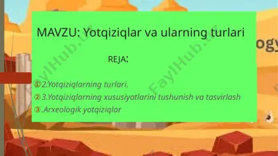yotqiziqlar va ularning turlari — PPTX