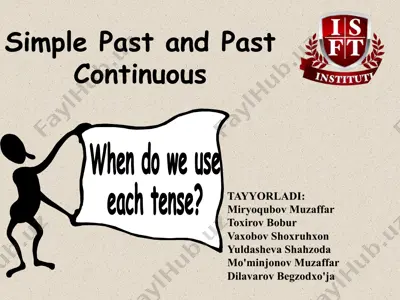simple past and past continuous — PPTX