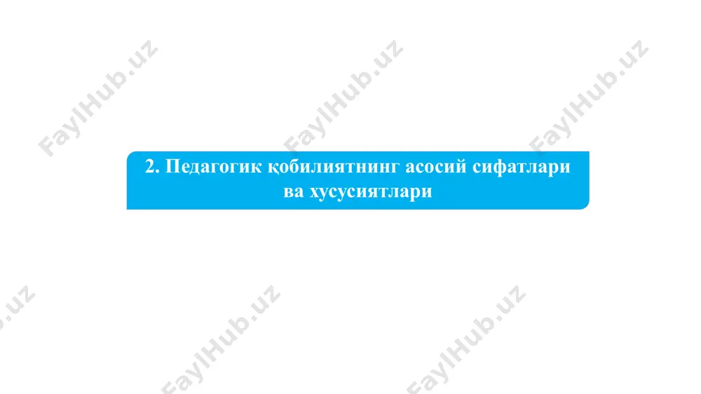 15-mavzu: o‘qituvchi faoliyatida pedagogik qobiliyat - Page 5