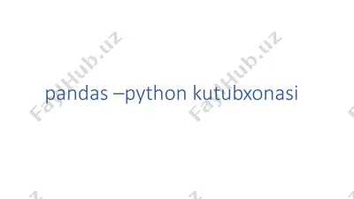 pandas — PDF
