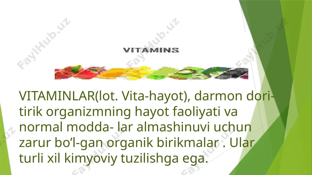 vitaminlar va mineral mahsulotlarini asosiy manbalari - Page 3