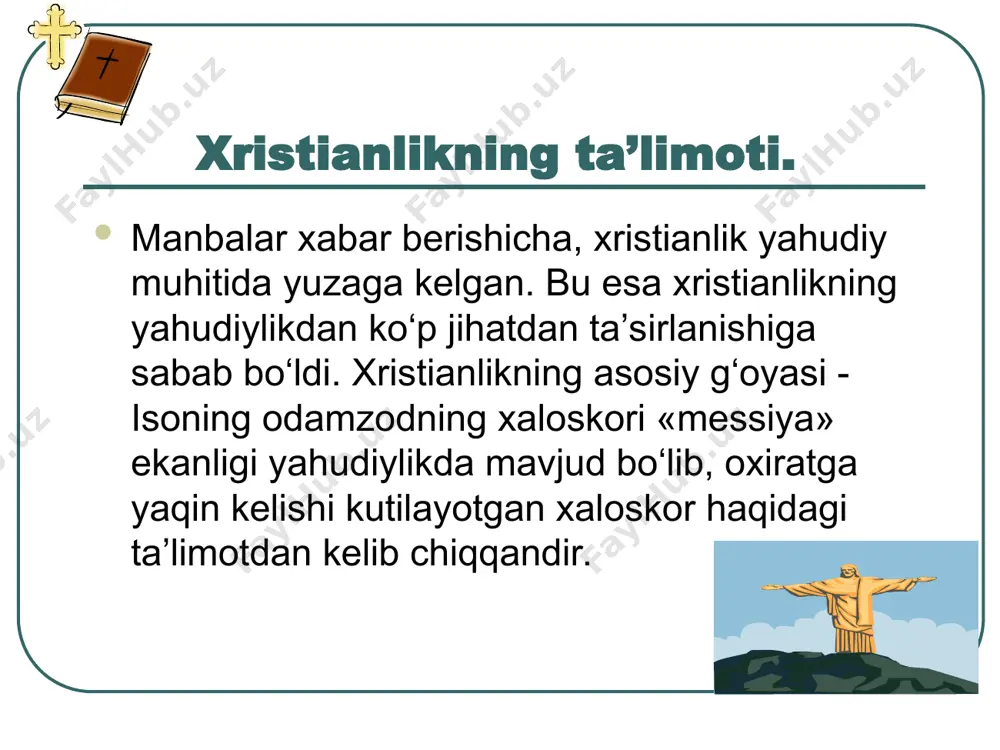 xristianlik dini haqida taqdimot - Page 4