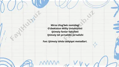 sotsiologik tadqiqotlarda testlarning ahamiyati — PPTX
