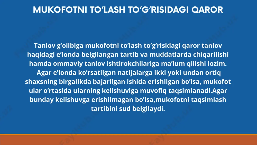 ommaviy tanlov. mukofotni oshkora va’da qilish - Page 5