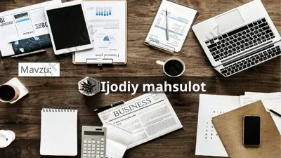 ijodiy mahsulot — PPTX