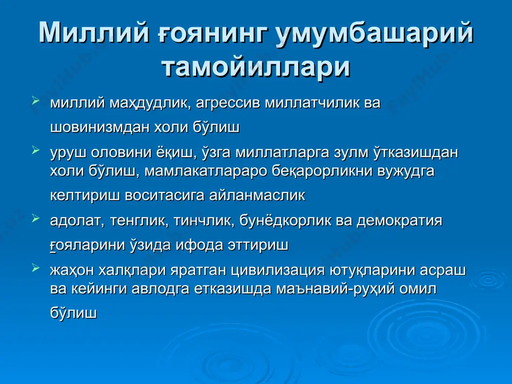 миллий ғоянинг умумбашарий тамойиллари - Page 5