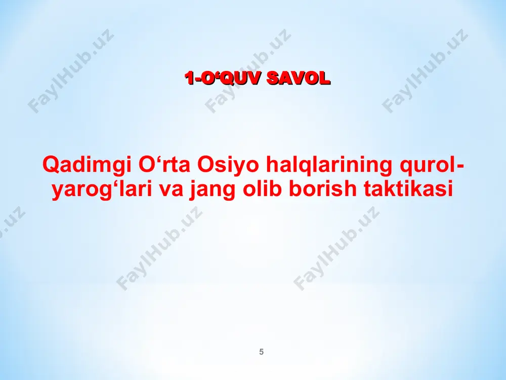 istrmasi oks (amudaryo) pistrma to‘maris qo‘shini fors qo‘shinlari kir-ii yaratgan mustahkamlangan chegara hududlaridan biri * bu urushda saklar fors qo‘shinlaridan mag‘lubiyatga uchradilar va ko‘plab jangchilar halok bo‘ldilar va asir olindilar. lekin saklar va dushman tomonidan bosib olingan boshqa halqlar fors bosqinchilariga qarshi qahramonona jang qildilar. bu haqda shiroq to‘g‘risidagi rivoyat guvohlik beradi. * kunlarning birida forslarning lageriga sak cho‘poni shiroq keldi. uning quloqlari va burni kesilgan, yuzlarida ham yaradorlik izlari ko‘rinib turar edi. shiroq, uni qabiladoshlari shu ko‘yga solganligi va ulardan qasdini olishi kerakligini aytdi. * aleksandr makedonskiyning sharqqa yurishlari * makedoniyalik aleksandr sharqqa yurishni boshlaganida, u hali ham o‘zining ustozi arastuning (arestotelning), «varvar va qul tabiatan ikkalasi bir xil» ­degan o‘gitlariga ishonar edi. lekin, aleksandrning o‘ziga noma’lum bo‘lgan uzoq yurtda ko‘rganlari, uning «varvarlar» to‘g‘risidagi tushunchasini tubdan o‘zgartirib yubordi. bu yerda u qullarcha ta’zim va erksizlikni emas, varvarlik va nodonlikni emas, balki matonat va yuqori insoniy qadr­qimmatni ko‘rdi. spitamen bir …