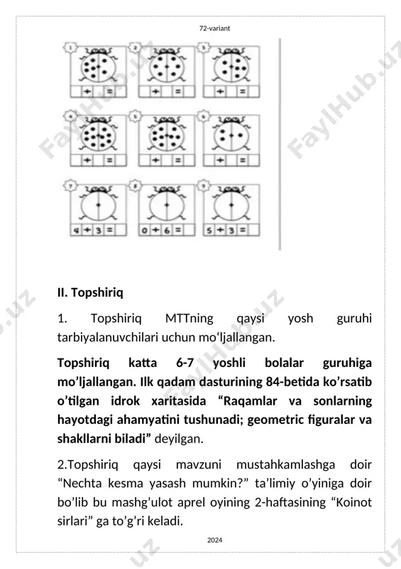 elementar matematik tasavvurlarini shakllantirish metodikasi - Page 3