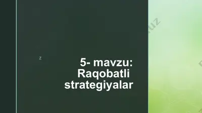 raqobatli strategiyalar — PPTX