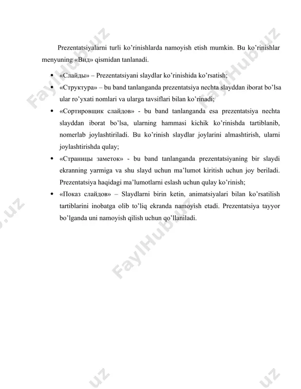 taqdimotlarni yaratish texnologiyalari. power point dasturi - Page 5