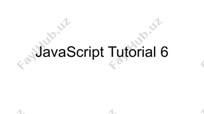 javascript tutorial 6 — PPTX
