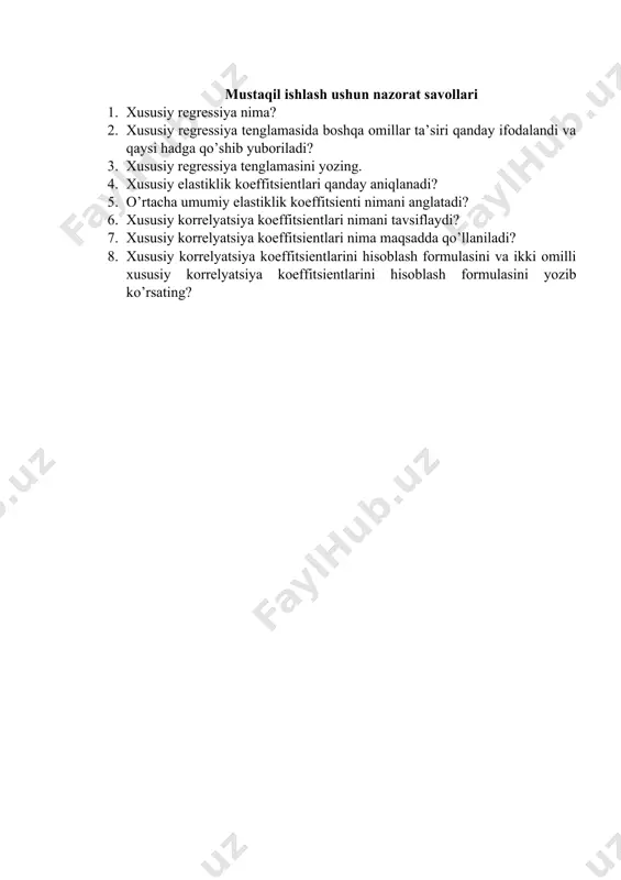 regressiyaning xususiy tenglamasi - Page 5