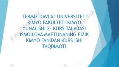 kimyoviymuvozanat — PPTX