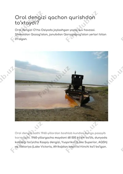 orol dengizi — DOCX