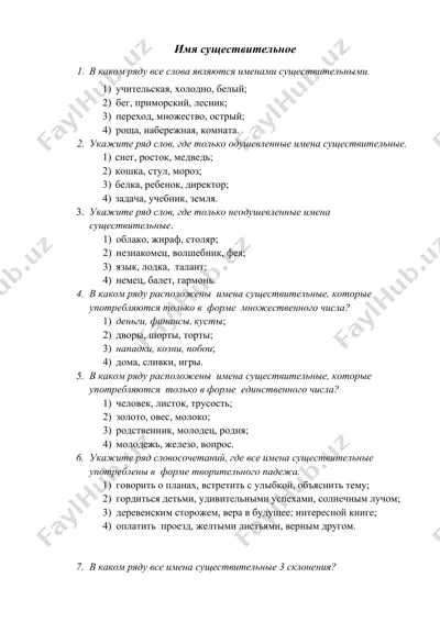 имя существительное — DOCX