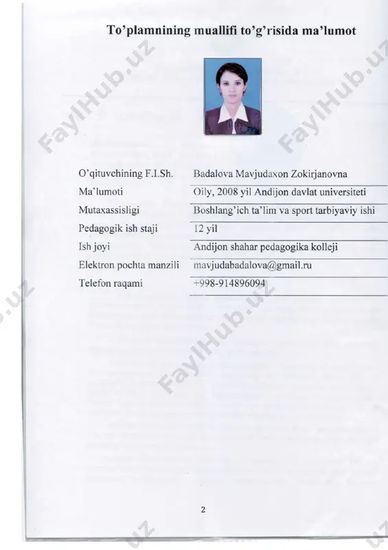 ing 50- 60% o‘zlash tirar ekan, demak mana shu yosh gacha bolaga eng kerakli bilimlarni yoshiga mos ravishda berish bolaning kelajakda qanday inson bo‘lishiga juda katta turtki bo‘ladi. maktabgacha yoshdan bolalarda matematik bilimlarning etarli bo‘lishiga katta ahamiyat berish muhimdir. chunki, inson hayoti davomida matematik hisob-kitoblarga tez-tez duch keladi, ya’ni matematik bilimlar har qadamda kerak bo‘ladi. agar biz maktabgacha yoshdan bolalarni matematika olamiga turli qiziqarli interfaol usullardan foydalangan xolda olib kira olsak, matematik bilimlar bilan etarli darajada qurollantirsak, ular maktabda a’lo baholarga o‘qib, yuqori natijalarga erishadilar, hayoti davomida xalqimiz uchun foydali kasbni tanlash va chuqur egallashda qiynalmaydilar. chunki qaysi kasbni olmaylik uni mahorat bilan bajarishga albatta matematik bilimlar kerak bo‘ladi. shu sababli maktabgacha yoshdan bolalarga turli interfaol usullar, masalan, qisqa hikoya, kichik guruhlarda ishlash, muammoli topshiriqlar, amaliy ish, juftlikda ishlash, arifmetik masalalar bo‘yicha o‘yinlar va bosh qalar orqali bolalarning yosh iga mos matematik bilimlar berib borishga katta ahamiyat berish muhimdir. maktab …