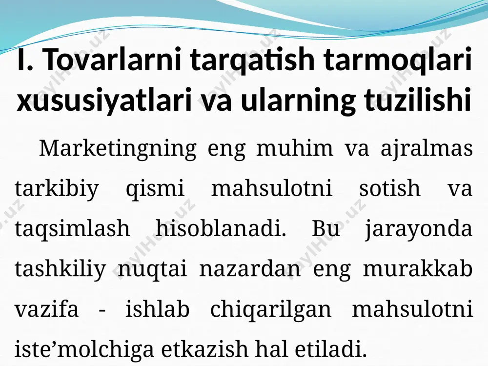 ishlab chiqaruvchilar va chakana savdo o‘rtasida mustahkam aloqa bog‘laydi, ularga moliyaviy yordamlashadi va boshqalar. image11.jpeg image12.jpeg image13.jpeg image3.jpeg image9.jpeg