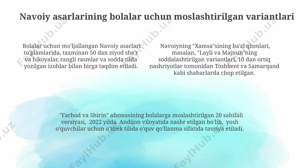 alisher navoiy asarlari bolalar kitobxonligida - Page 4