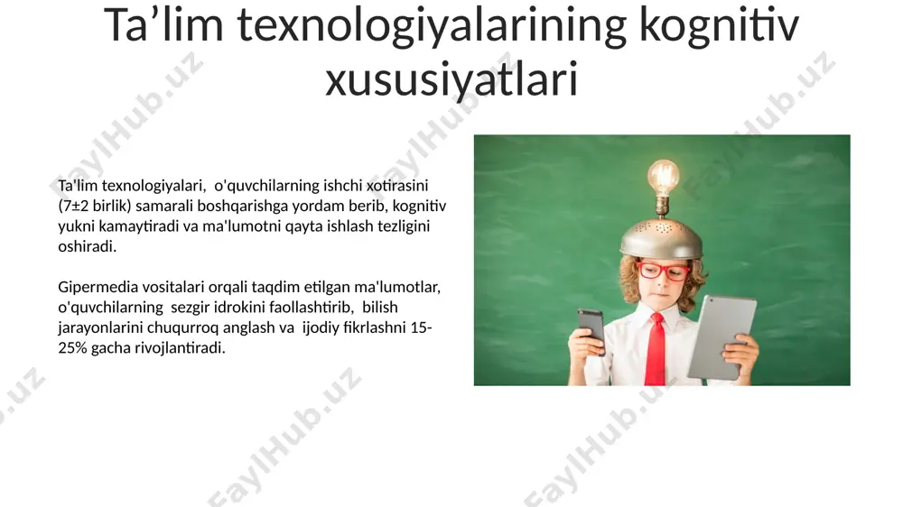 ta'lim texnologiyalarining psixologik xususiyatlari - Page 5