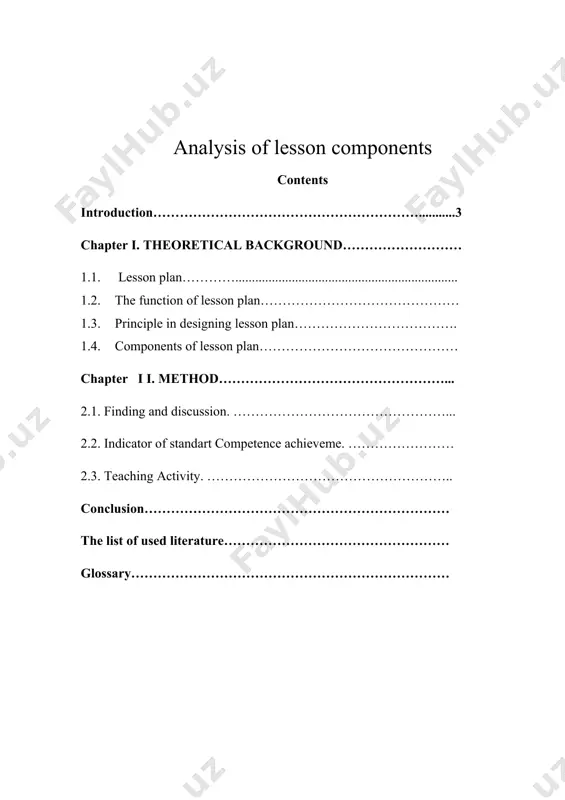 the findings. the result of document analysis revealed that all lesson plans mentioned every components of lesson plans which are indicators and basic competences, objectives, materials, method, media, activities, and assessment; but when it was analysed based on the principles of each component based on permendikbud nomor 22 tahun 2016 the quality of each components were varies. the result of the research showed that the lesson plans made by english teacher consisted all complements completely based on 2013 curriculum but there were some components of lesson plan were not relevant. the material sources and activity (opening, core and closing activity) were relevant; almost all lesson plans mentioned well. the component with the lowest relevant were indicator and assessment. in indicator components, most of the teachers did not know how to differentiate operational verb of cognitive and psychomotor domain and in assessment component; most of lesson plans did not stated character …