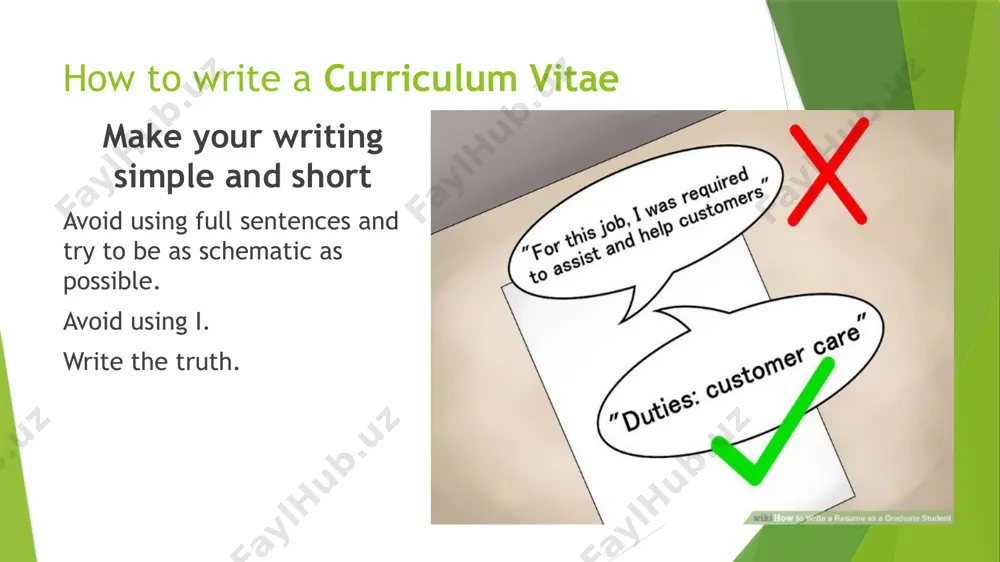 how to write a curriculum vitae - Page 4