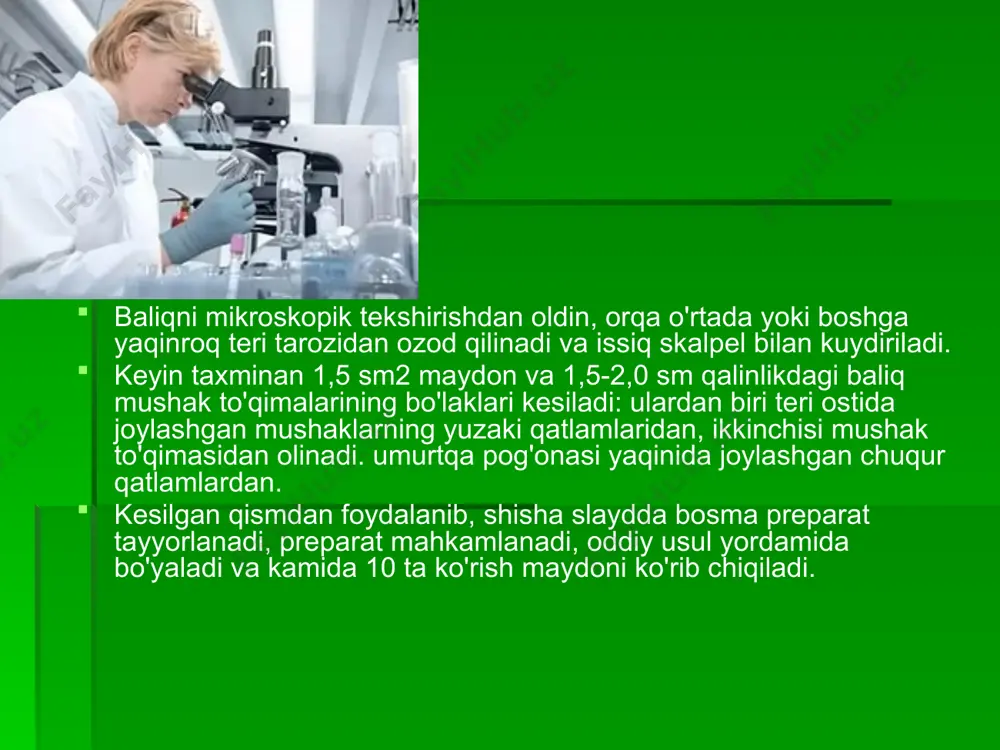 baliqni mikrobiologik tekshirish - Page 5