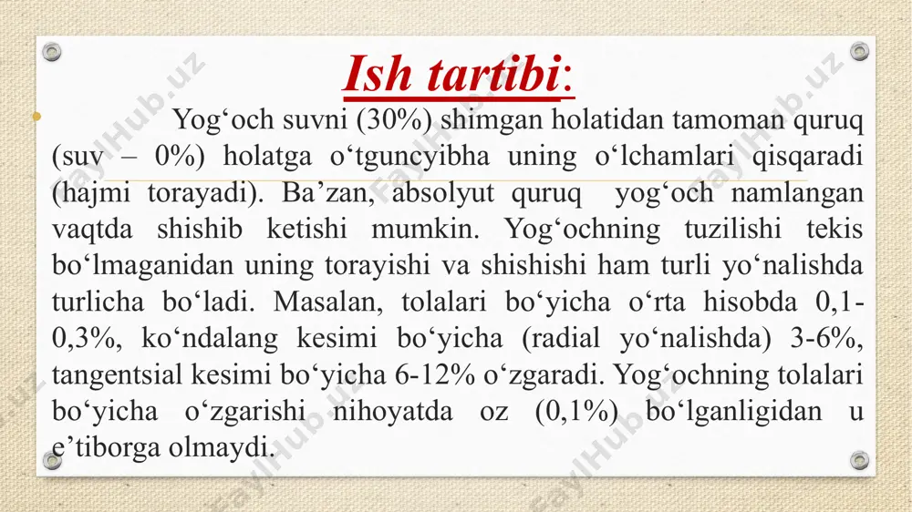 yog‘ochning qurib kichrayishini aniqlash laboratoriyasi - Page 4