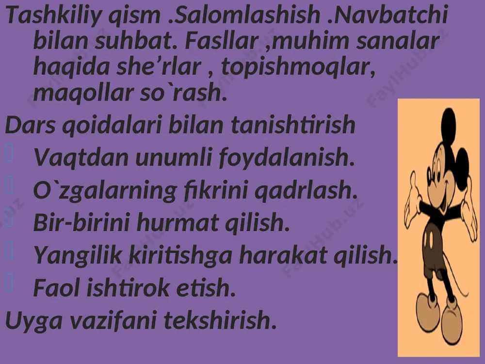 jamolova gulnozning savod fanidan 1 soatlik dars ishlanmasi - Page 4