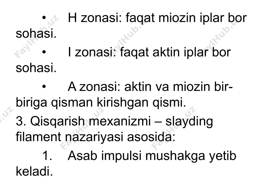mushak qisqarish mexanizmi morfologik asoslari - Page 5