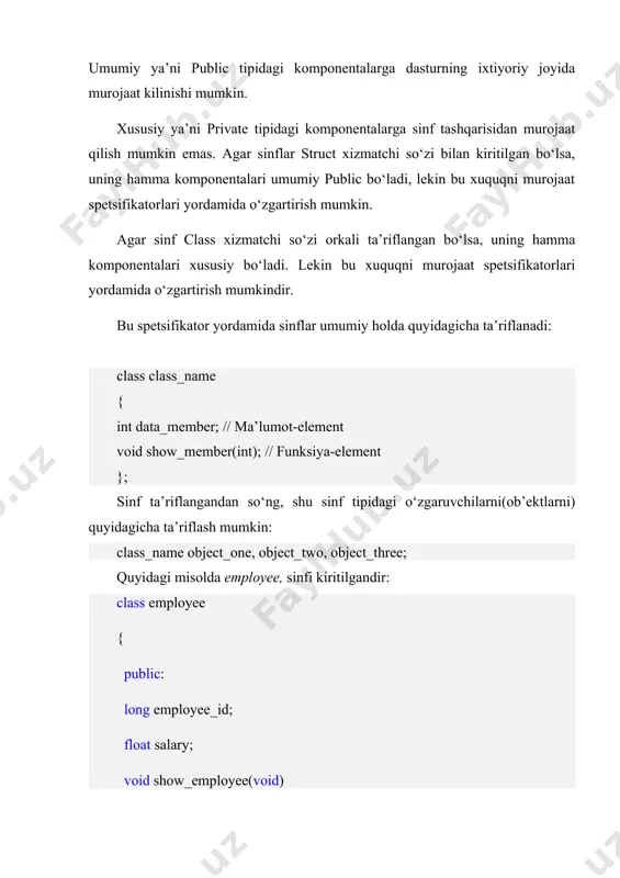 obyektga yo’naltirilgan dasturlash(sinflarga kirish) - Page 4