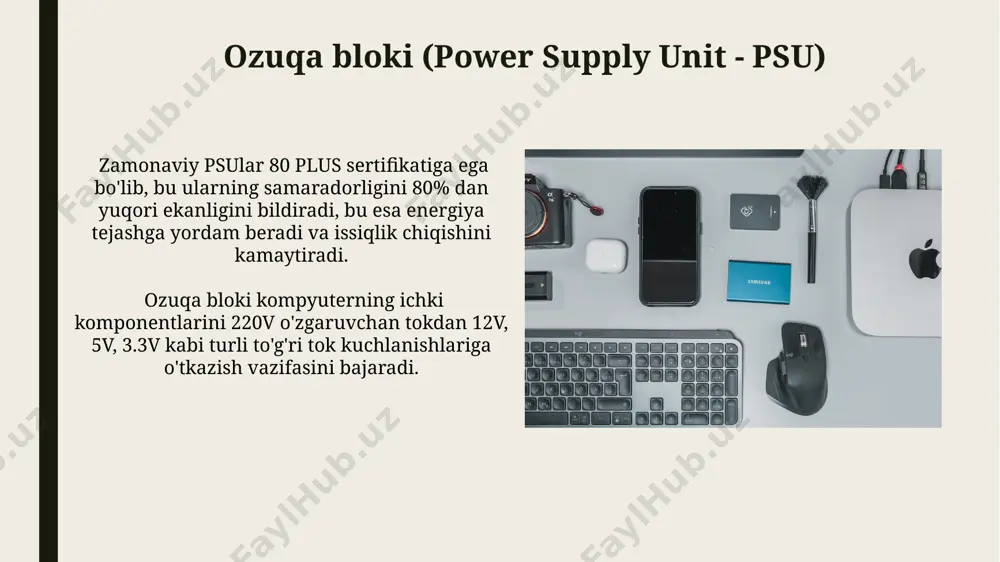 shaxsiy kompyuterlarning asosiy qurilmalari - Page 5