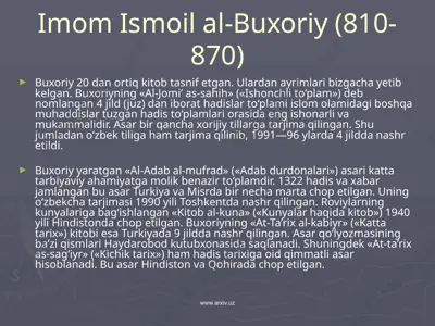 sharqning buyuk mutafakkirlari — PPTX