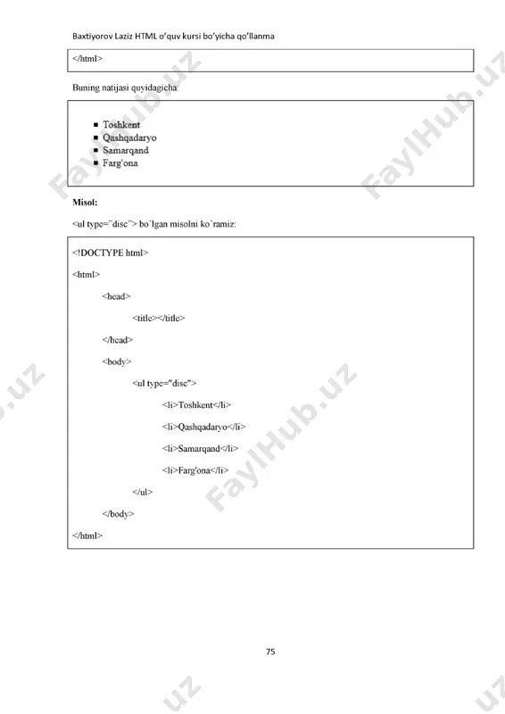 html o'quv kursi qo'lanma - Page 3