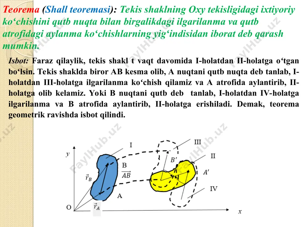 qattiq jismning tekislikka parallel harakati - Page 5