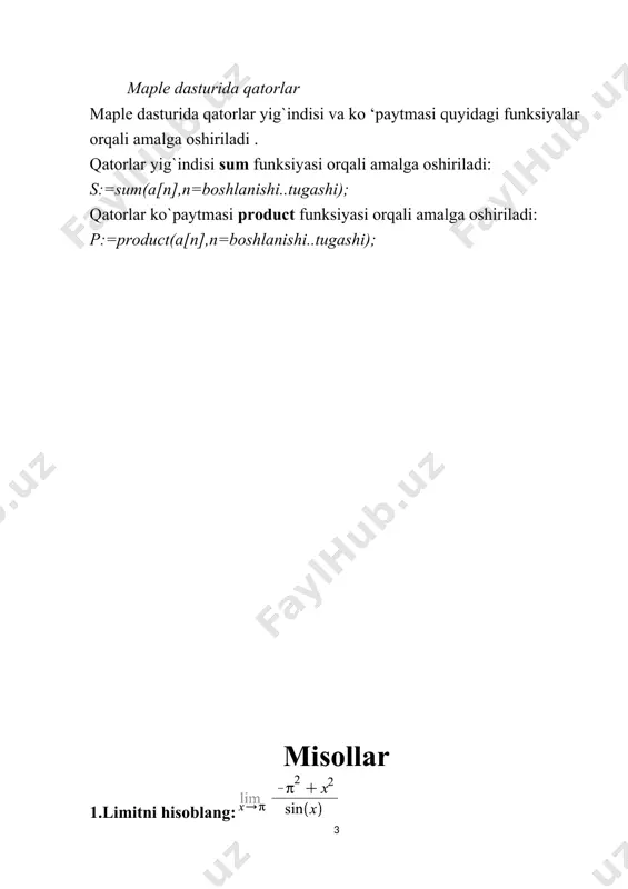 maple dasturida limit hisoblash - Page 3