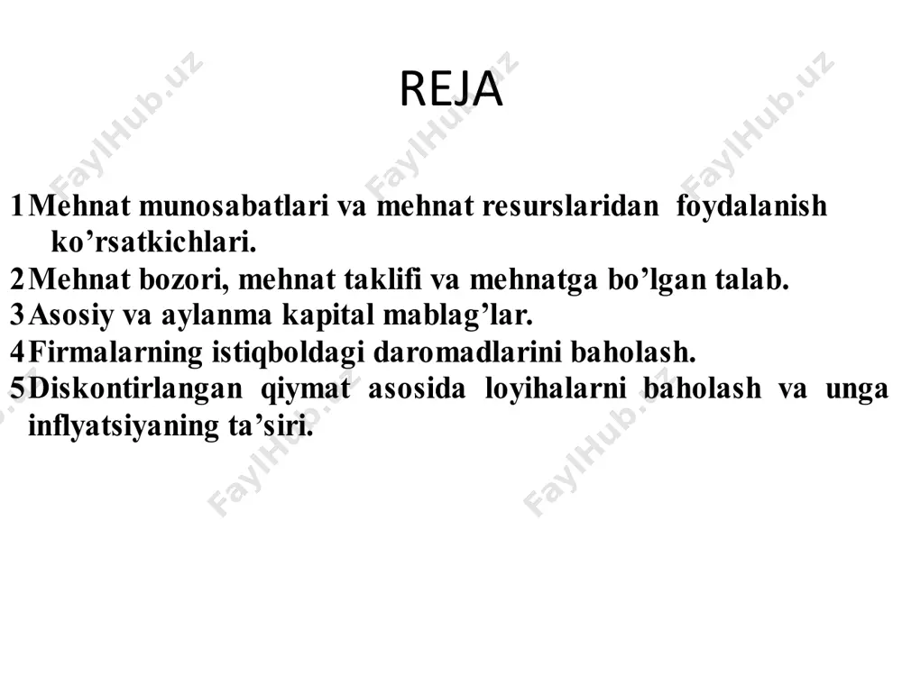 osabatning o’ng tomoni ish haqi stavkasining bir birlik mahsulot ishlab chiqarish uchun ketgan mehnat sarfiga ko’paytirilganiga teng, ya’ni bu ishlab chiqarishning chekli xarajatidir. tarmoq bo’yicha mehnat bozorini ko’rib chiqamiz. umumiy bozor talabi tarmoqdagi firmalar talablari yig’indisi bilan aniqlanadi dtl=(mrp)i stl=(mrc)i stl=(mrc)i w e dtl=(mrp)i we le l ishchining ishlash vaqti va dam olish vaqtidan bog’liq naflik funktsiyasini quyidagicha yozamiz: u = u (t,t), bu erda u - naflik funktsiyasi; t - dam olish vaqti; t - ish vaqti. naflik funktsiyasini maksimallashtirish. ishchi naflik funktsiyasini maksimallashtiradi, agar bo’sh vaqt bilan daromadni chekli almashtirish normasi mrstr ish haqi w ga teng bo’lsa, mrstr = w. daromad, so’m m re u3 e2 u2 u1 umumiy vaqt, soat-kun n 0 24 te  o’rnini bosish samarasi va daromad samarasi, 0t0, 0t1, 0t2 lar bo’sh vaqt, t0n, t1n va t1n lar ish vaqti. w m1 e1 a r1 u1 e0 r0 e2 r2 u2 t2 …