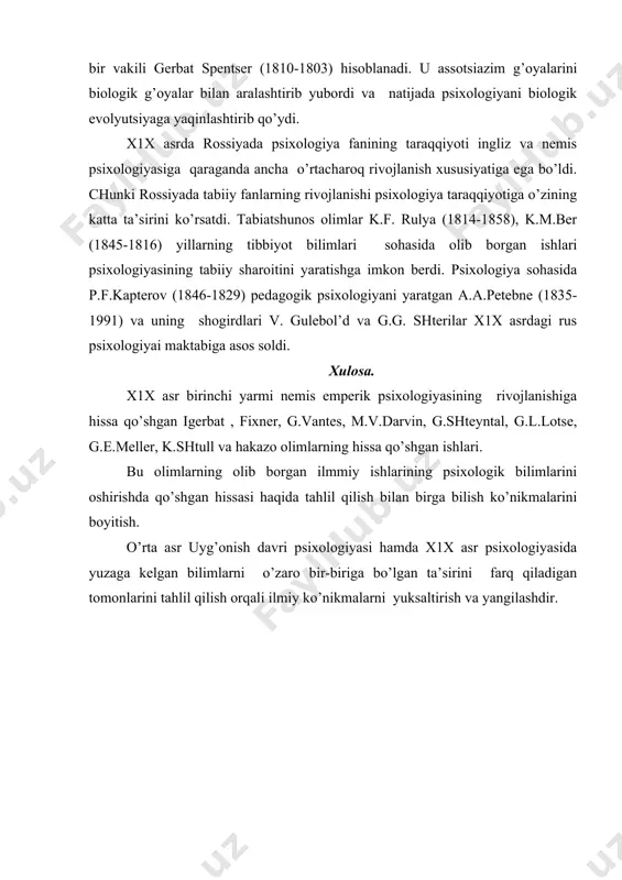 xix asrning birinchi yarmida nemis emperik psixologiyasining shakllanshi - Page 5