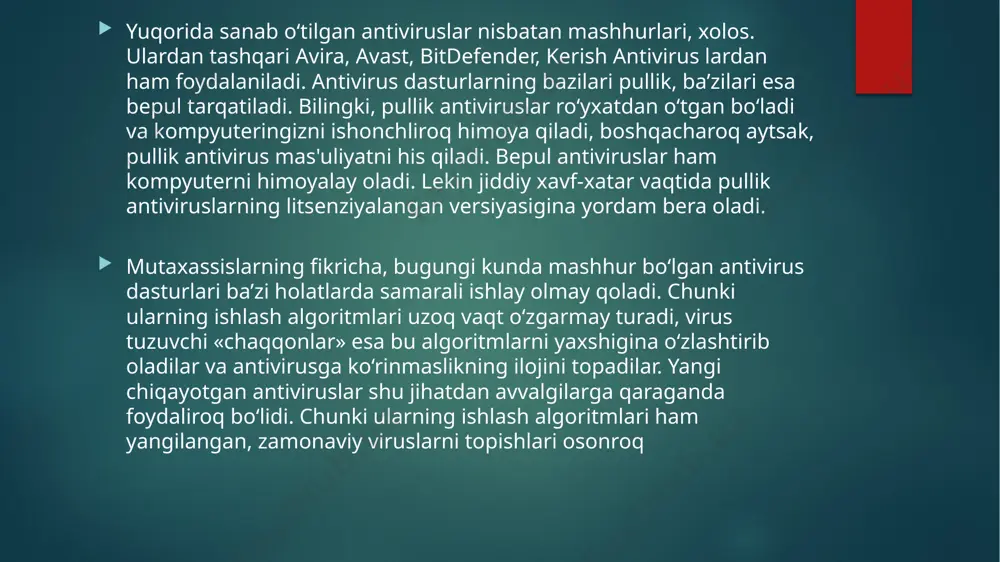 eset nod32 smart security 6 dasturi yordamida ot himoyasini taminlash - Page 3