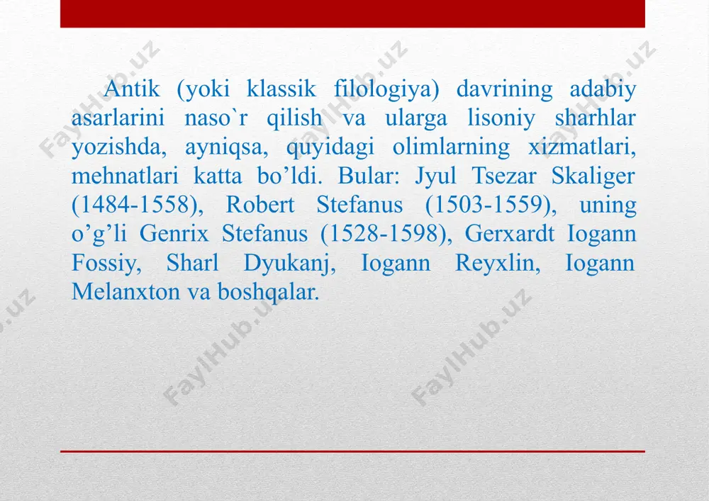 onalizm tilshunoslikka ham jiddiy ta‘sir ko’rsatdi. shunga ko’ra har qanday tillarning grammatik kategoriyalarini mantiqiy kategoriyalarning namoyon bo’lishi, yuzaga chiqishi sifatida tushunish kuchaydi. natijada ratsionalizm ta‘limotining talablari asosida umumiy (ratsional, falsafiy yoki mantiqiy) grammatika yaratish g’oyasi amalga oshirila boshlandi. 1660 yilda parij atrofidagi por-royal monastirining rohib olimlari mantiqshunos anton arno va tilshunos klod lanslolar ilk bor «umumiy ratsional grammatika» asarini frantsuz tilida yaratib, parijda naso`r qildilar. por-royal grammatikasi qadimgi yunon, qadimgi yahudiy, lotin va frantsuz tillari materiallari asosida yaratildi. ammo u qiyosiy yoki chog’ishtirma grammatika emas, balki mantiqiy-tipologik grammatika hisoblanadi. ushbu grammatika o’z oldiga «barcha tillarga xos umumiy printsiplarni va ularda uco`raydigan farqlarning sabablarini»1 aniqlash vazifasini qo’yadi. por-royal grammatikasida birinchi bor grammatika bilan mantiq o’rtasidagi aloqa, bog’lanish nazariy jahatdan asoslab berildi.agar til tafakkurni ifoda etsa, demak, til kategoriyalari tafakkur kategoriyalarining namoyon bo’lishidir. shunga ko’ra tilni o’rganuvchi grammatika mantiqqa asoslanishi lozim. grammatika ratsional, mantiqli bo’lishi kerak. mantiq barcha uchun yagona, bitta ekan, …
