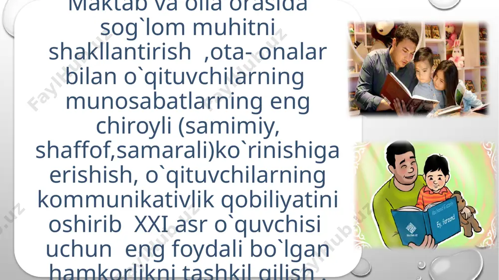 a oshirish mexanizmi,chora-tadbirlar mazmuni muddati ijro uchun ma'sullar kutilayotgan natija 1 budjetdan tashqari mablag‘ topish bo‘yicha resurslarni aniqlash va maqsadli reja tuzish reja asosida inson resuraslaridan to‘g‘ri foydalanish hamda rejalarning o‘z vaqtida bajarilishini nazoratga olish 2024 yil direktor,xim,texnik xodimlar. ishlarni aniq reja asosida tashkil etish orqali maqsadga erishiladi 2 reja asosida ishlarni tashkil etish hamda homiylar ro‘yxatini shakillantirish maktab miqiyosida o‘tkaziladigon tadbirlar umumiy ota-onalar majlistlari va seminar treninglarga, mahallada tumanda faoliyat yuritayotgan hamda sobiq bitiruvchi tadbirkorlarni jalb etish 2024 yil direktor, o‘ibdo, psixolog homiylarning aniq ro‘yhati shakillantiriladi 3 ta'lim muassasasidagi bo‘sh turgan xonalarni teng imkoniyat asosida ijaraga berish maktabda bo‘sh turgan xonalarni o‘quv markazlariga ijaraga berish orqali maktab xisob raqamiga mablag‘lar tushirishga erishish 2024 yil sentabr direktor o‘ibdo‘, xibdo‘ maktabning moliyaviy erkinligi taminlanadi. t/r muammo amalga oshirish mexanizmi mas’ullar muddati natija 1 sinf rahbarlar , fan o`qituvchilari va ota- onalar orasida tushunmovchilik holatlari uchraydi. maktab rahbarlari tomonidan ota onalar bilan …