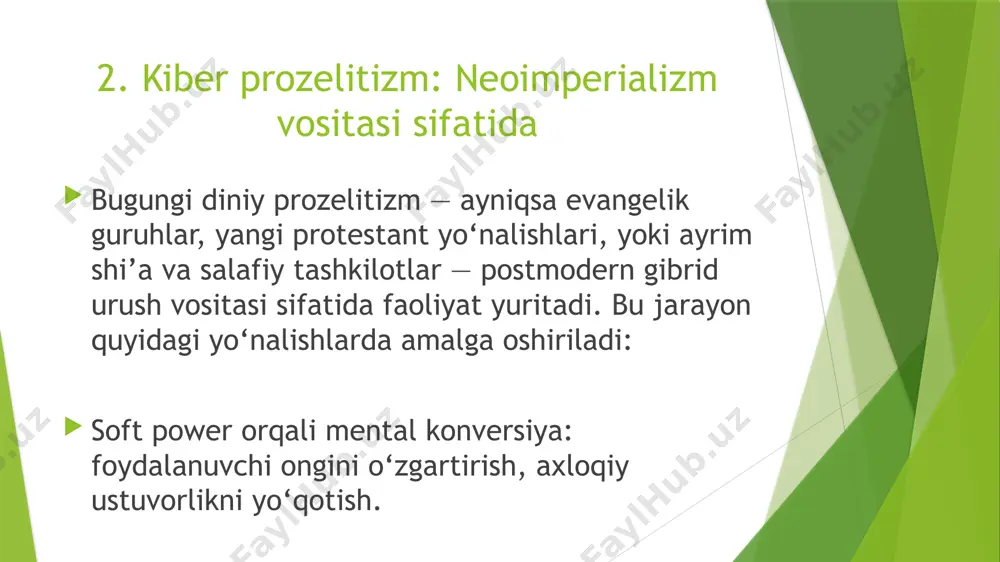 omonov yashnarbekning dinshinoslik fanidan tuzgan slayti - Page 3